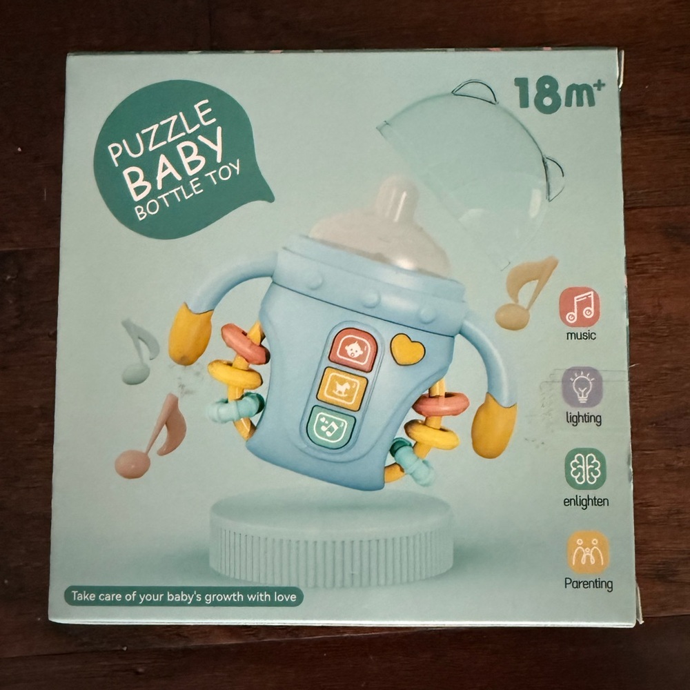 NIB Pink Electronic Baby Rattle Toy